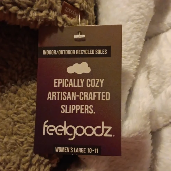 Feelgoodz Women's Slippers large 10 - 11 color basil - Picture 2 of 4